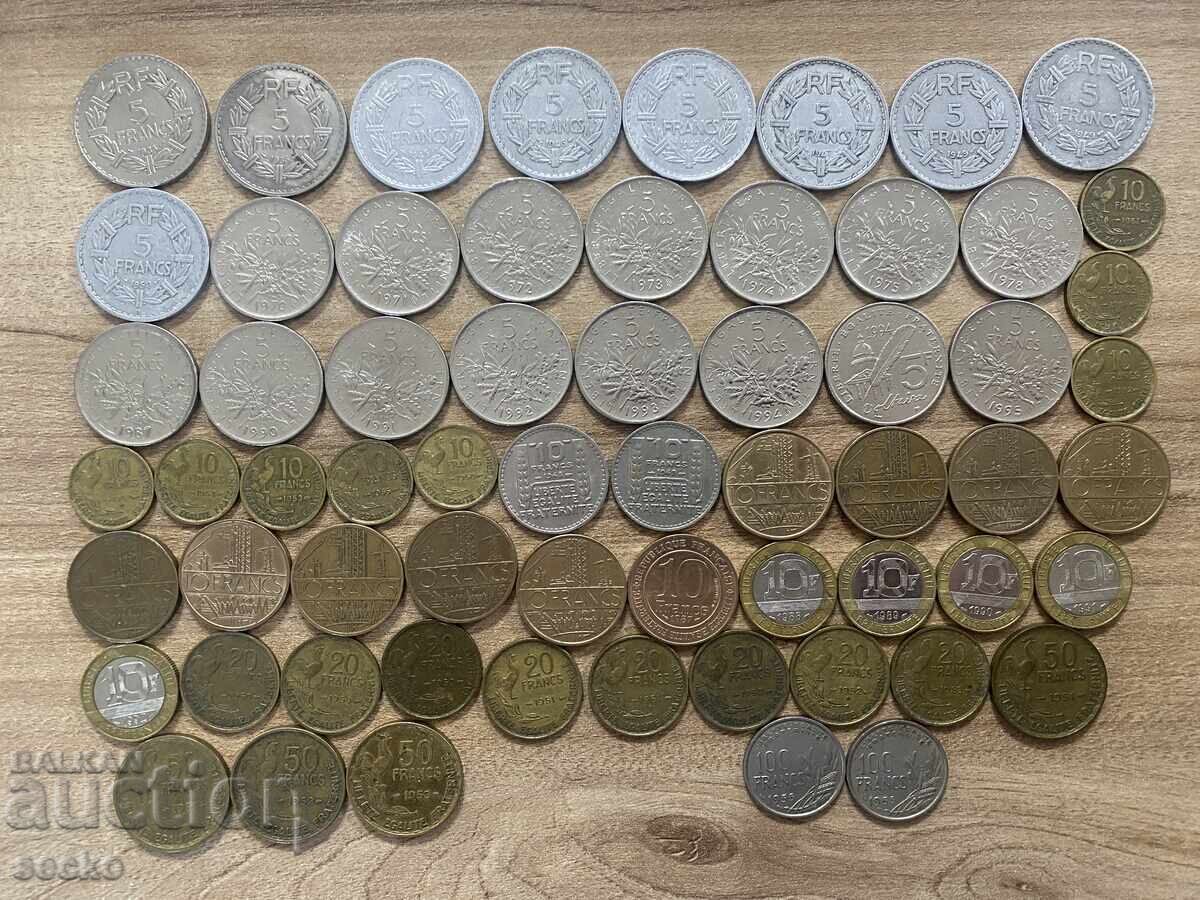 300 different coins - France - 5 300 different coins - France - 5