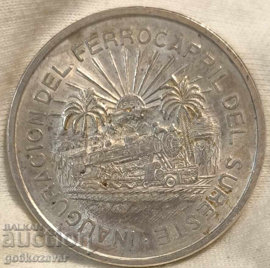 Мексико 5 песос 1950г Сребро юбилейни рядка ! RR UNC Мексико 5 песос 1950г Сребро юбилейни рядка ! RR UNC