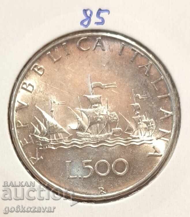 Italy 500 lira 1966 Silver! UNC