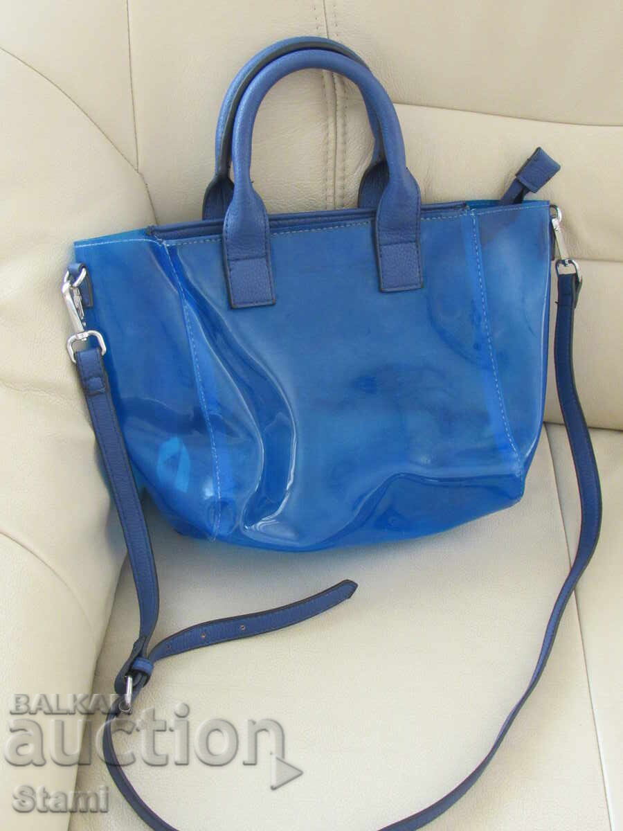 Auction Blue silicone handbag Auction Blue silicone handbag