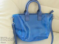 Blue silicone handbag