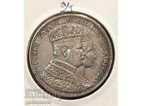 Thaler Germany Prussia 1861 Coronation Silver!