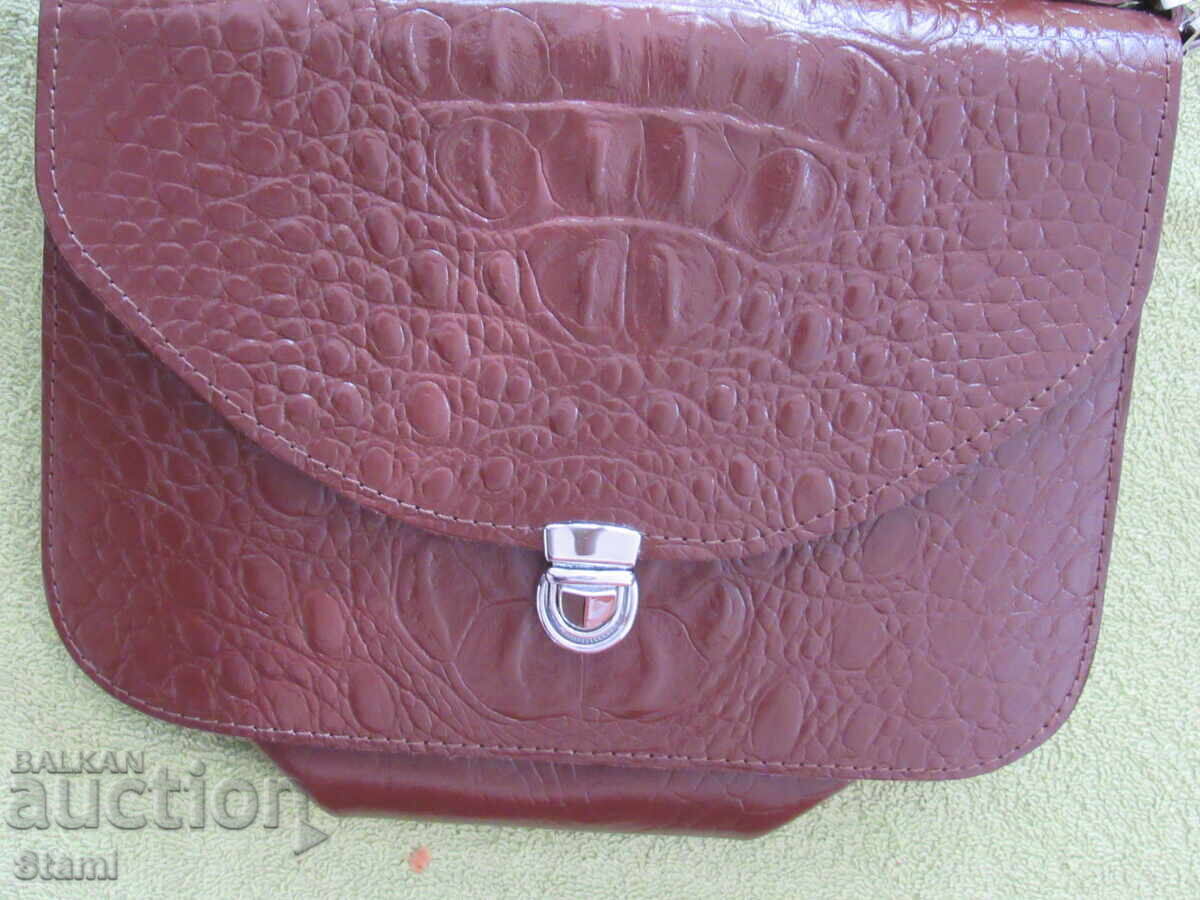 Genuine leather handbag, new - 7