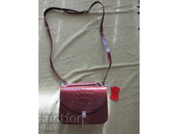 Genuine leather handbag, new