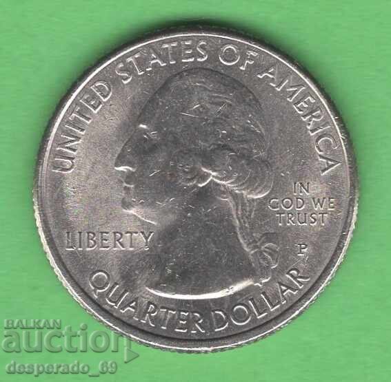 (¯`'•.¸ 25 cents 2020 P USA (Marsh Billings Rockefe) UNC- with price 1.60 BGN | € 0.82 (¯`'•.¸ 25 cents 2020 P USA (Marsh Billings Rockefe) UNC- with price 1.60 BGN | € 0.82