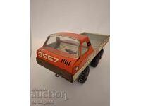 Vintage large dump truck from the 80s three-axle Ural-5567