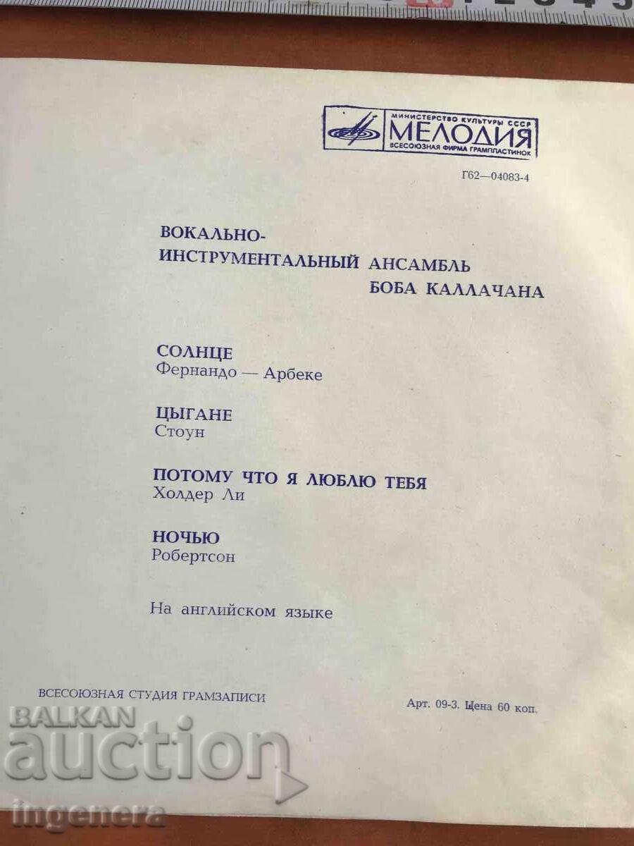 Auction  FLEXIBLE GRAPHITE RECORD