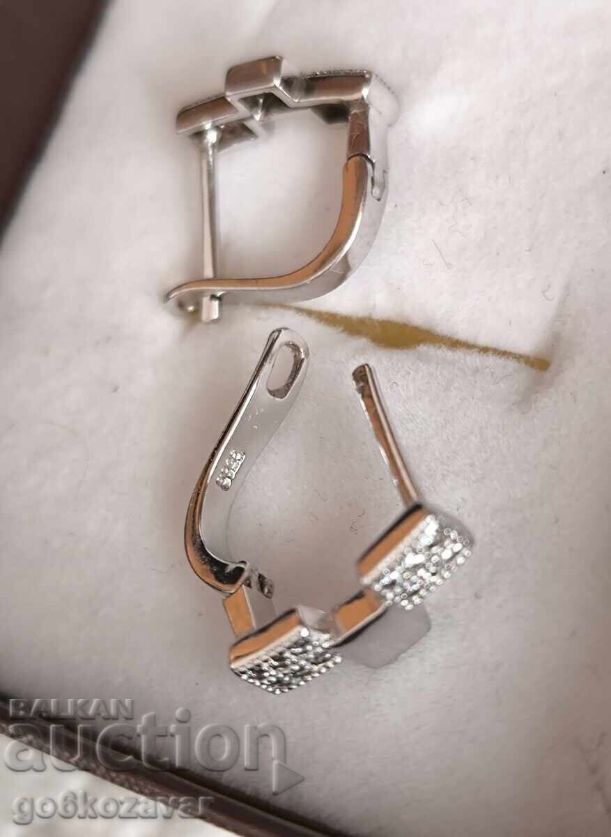 Δημοπρασία Ασημένια σκουλαρίκια 0,925 Γυναικεία.