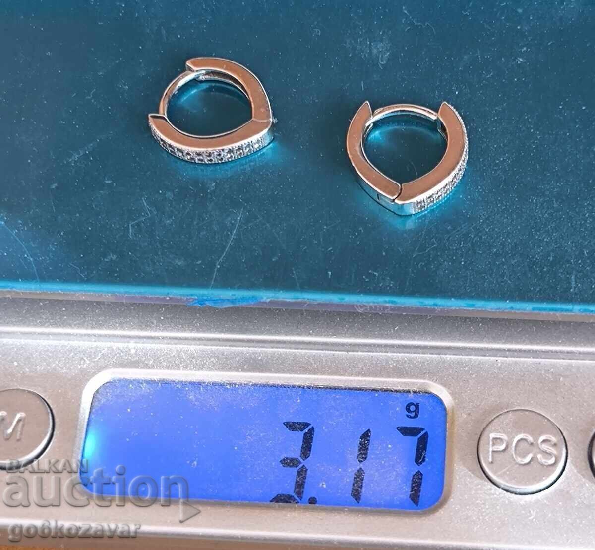 Δημοπρασία Ασημένια σκουλαρίκια 0,925 Γυναικεία.