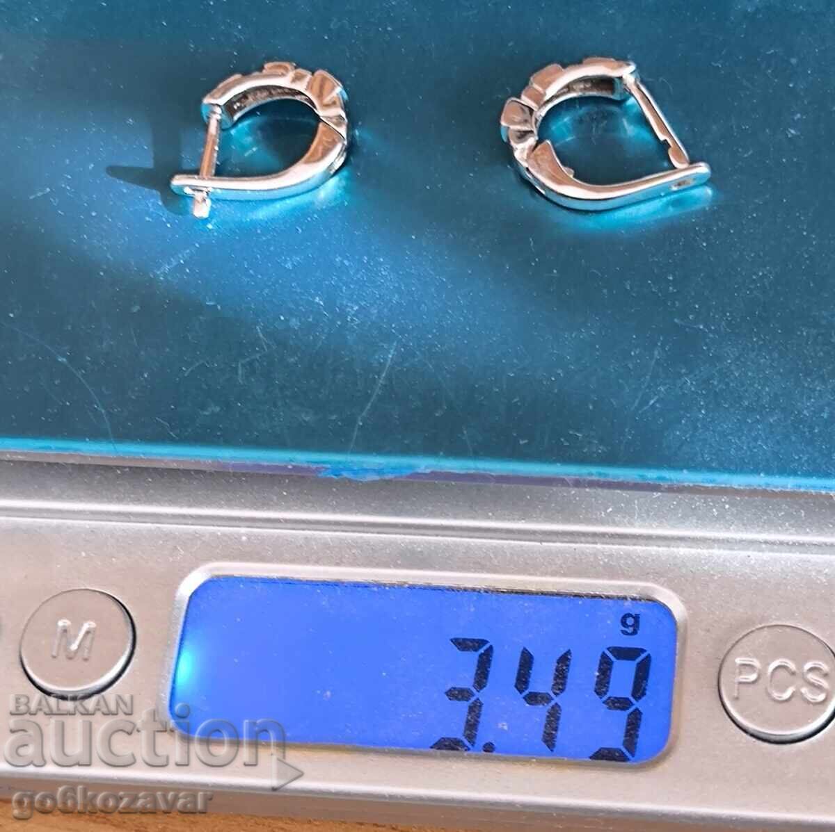 Silver earrings 0.925 For ladies. - 5 Silver earrings 0.925 For ladies. - 5