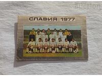 FC "SLAVIA" CALENDAR 1977