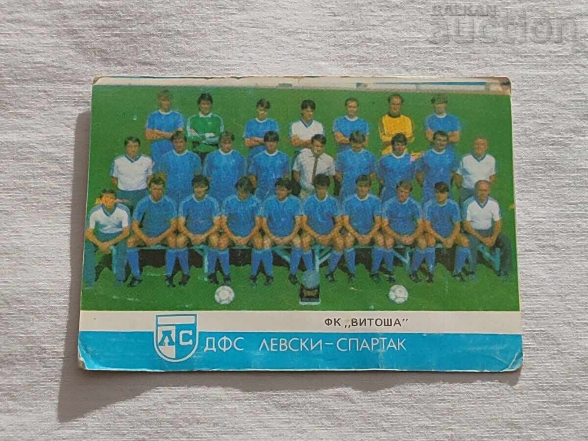 CALENDARUL FC „VITOSHA” DFS „LEVSKI SPARTAK” 1988