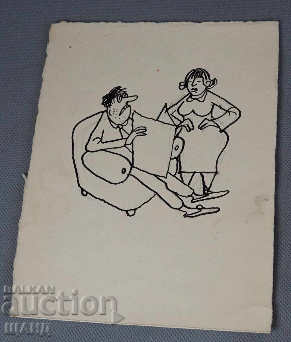 Vasil Penchev drawing cartoon project for Zarya na Communisma newspaper Vasil Penchev drawing cartoon project for Zarya na Communisma newspaper