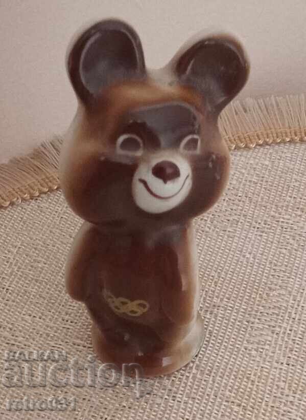 Porcelain figurine Misha the bear