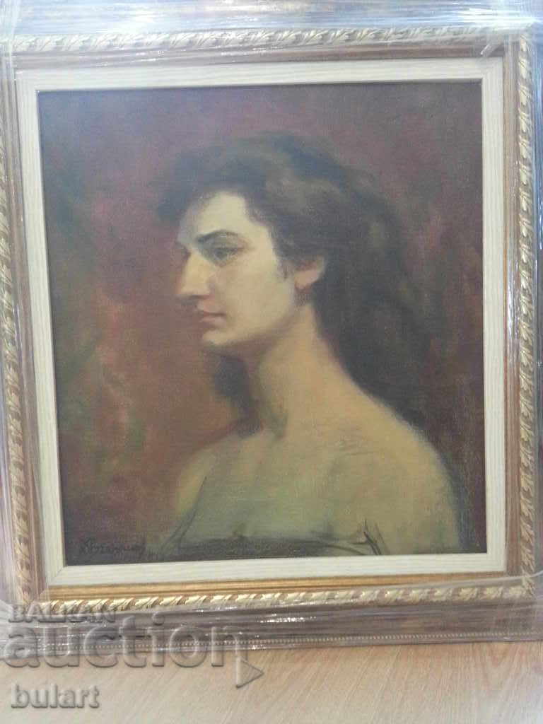 Painting "Portrait" Dimitar Valkanov. Oil. Identification