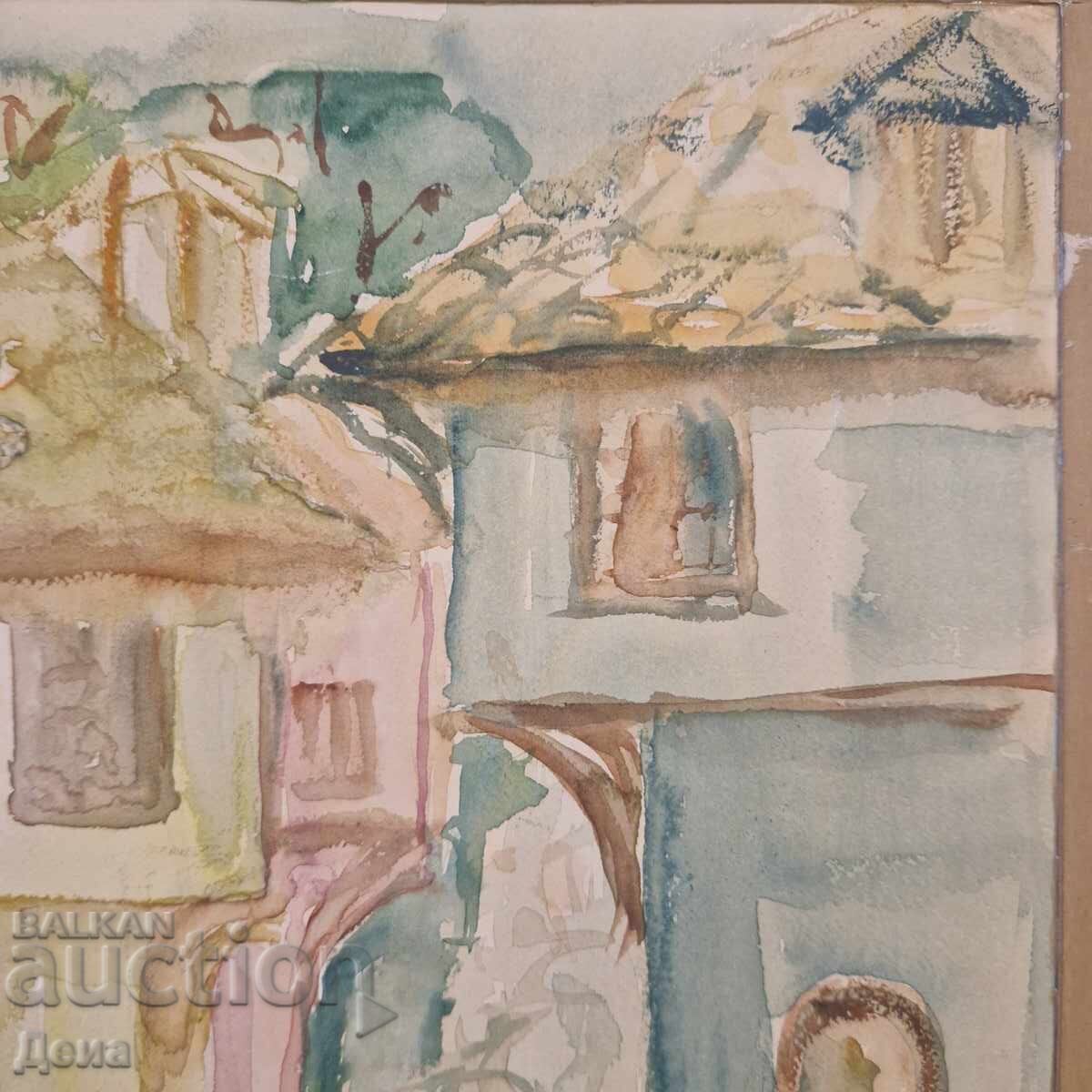 Παλιά ακουαρέλα με τιμή 25.00 BGN | € 12.78 Παλιά ακουαρέλα με τιμή 25.00 BGN | € 12.78