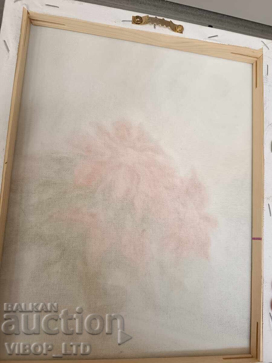 Delivery of artist/painting "CHRISTMAS STAR"/oil/canvas/frame/signature Delivery of artist/painting "CHRISTMAS STAR"/oil/canvas/frame/signature