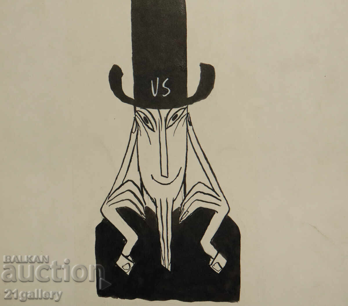 Tsvetan Tsekov Karandash (1924-2010) caricature / ink - 6 Tsvetan Tsekov Karandash (1924-2010) caricature / ink - 6