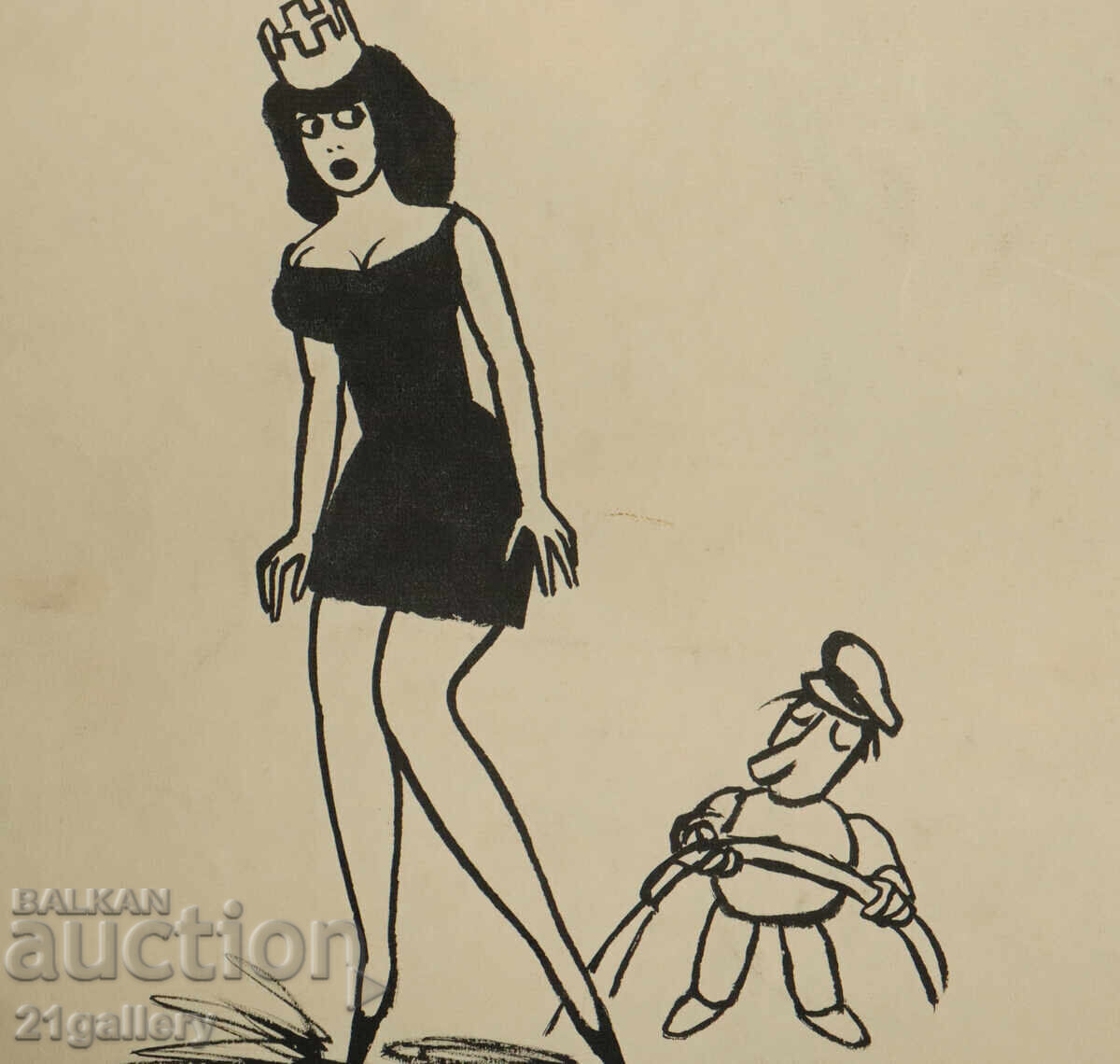 Tsvetan Tsekov Karandash (1924-2010) caricature / ink - 5 Tsvetan Tsekov Karandash (1924-2010) caricature / ink - 5