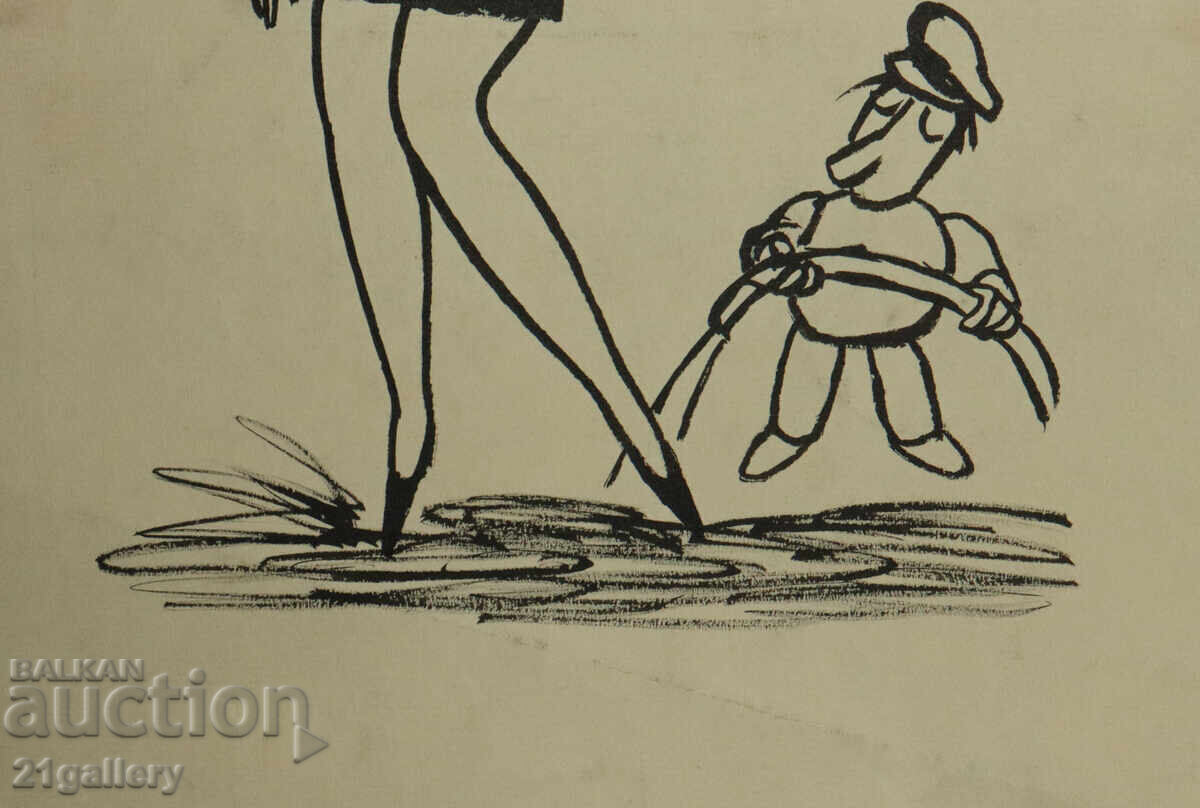 Tsvetan Tsekov Karandash (1924-2010) caricature / ink - 7 Tsvetan Tsekov Karandash (1924-2010) caricature / ink - 7