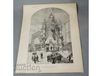 1900 Vienna Architectural lithograph of an imperial monument