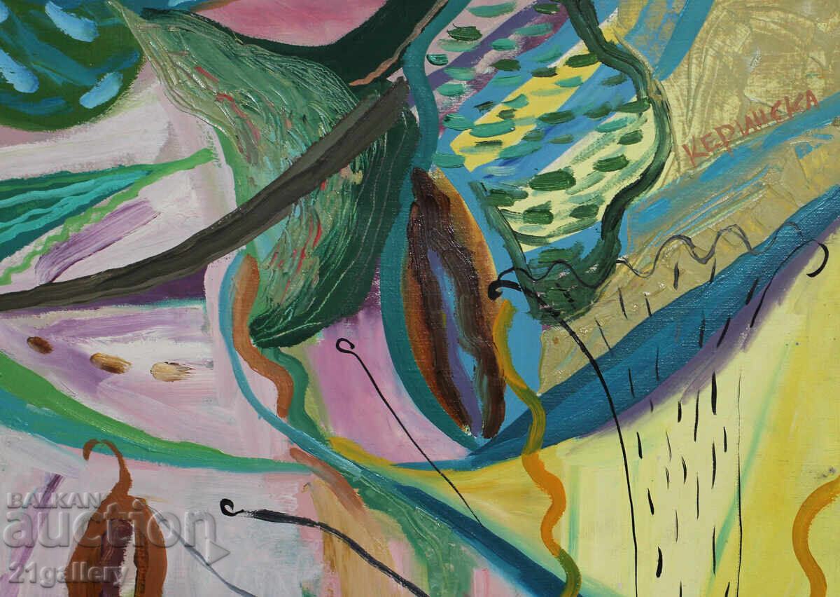 Nicoleta Kerinska (1972-) abstract composition signed - 5 Nicoleta Kerinska (1972-) abstract composition signed - 5