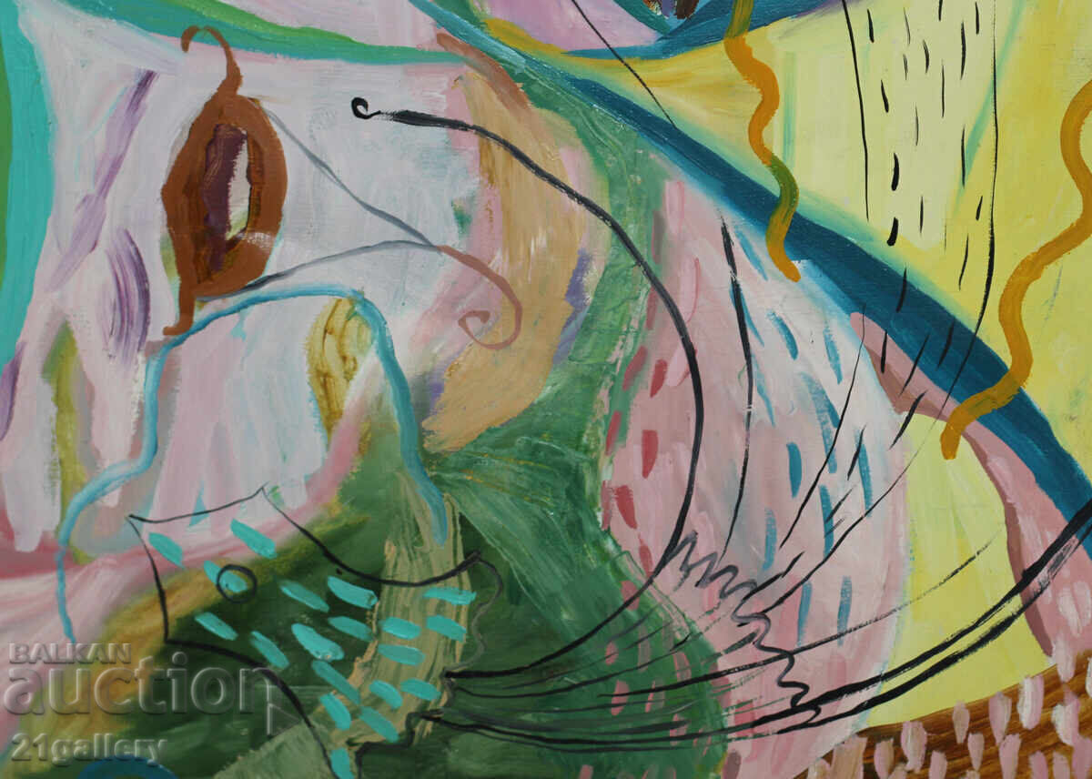 Nicoleta Kerinska (1972-) abstract composition signed - 7 Nicoleta Kerinska (1972-) abstract composition signed - 7