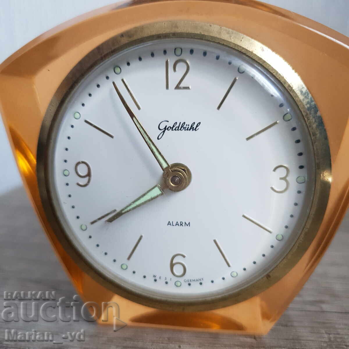 Old German alarm clock Goldbuhl with price 50.00 BGN | € 25.56