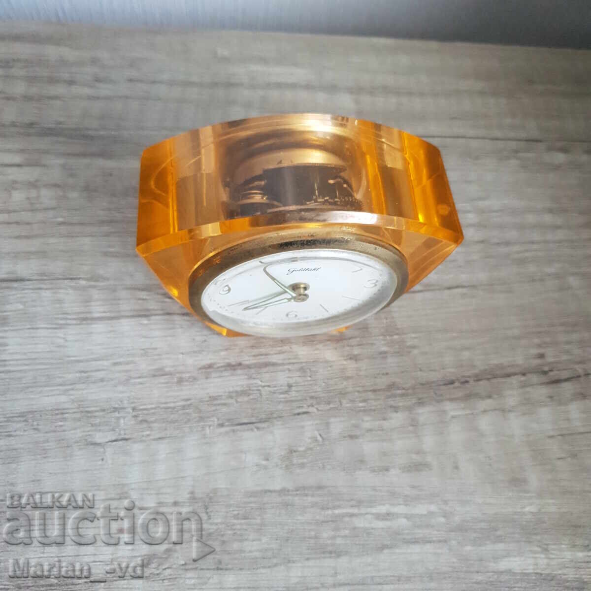 Auction  Old German alarm clock Goldbuhl