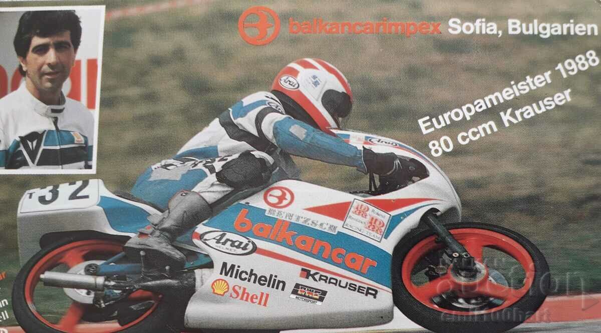 Auction Lepenka Bogdan Nikolov European Champion Motorcycling 88 Auction Lepenka Bogdan Nikolov European Champion Motorcycling 88