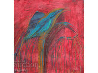 Маслени бои, абстракция, подписана 1994г.