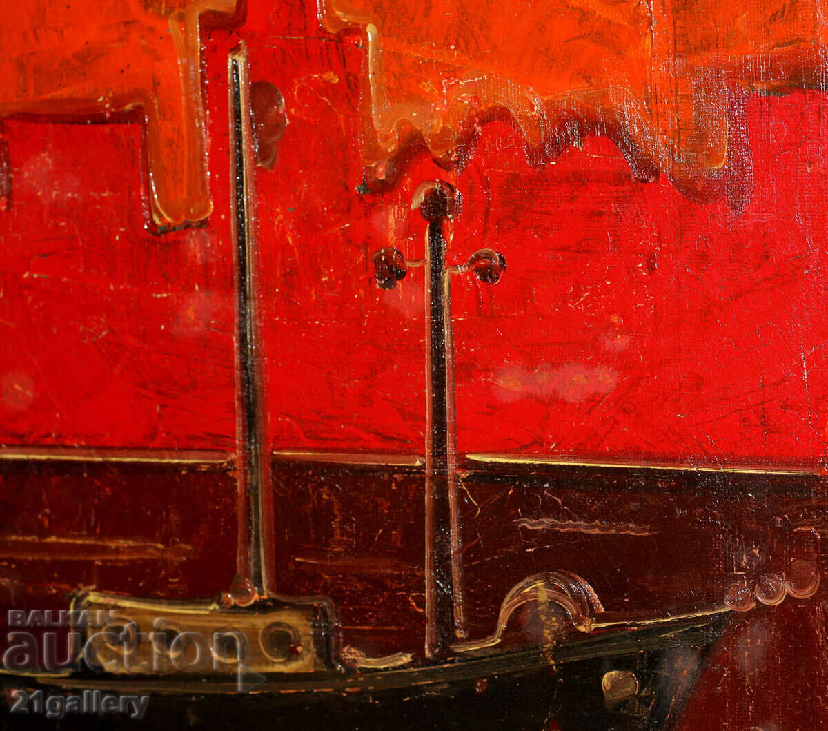 Auction  Dimitar Lyubenov - Leonardo/Landscape, oil paints, signed