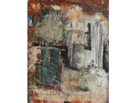 Abstract composition oil painting