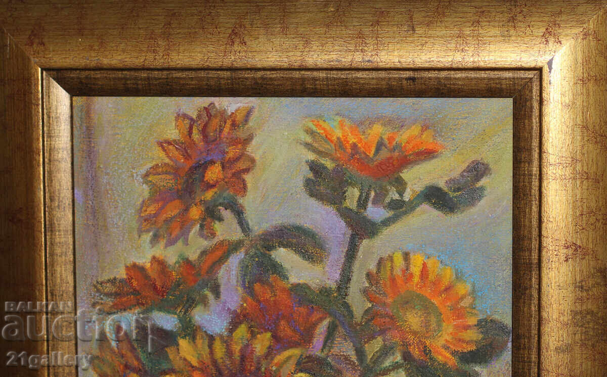 Delivery of Elka Naydenova (1932 – 2016) Still Life Vase with Flowers Delivery of Elka Naydenova (1932 – 2016) Still Life Vase with Flowers