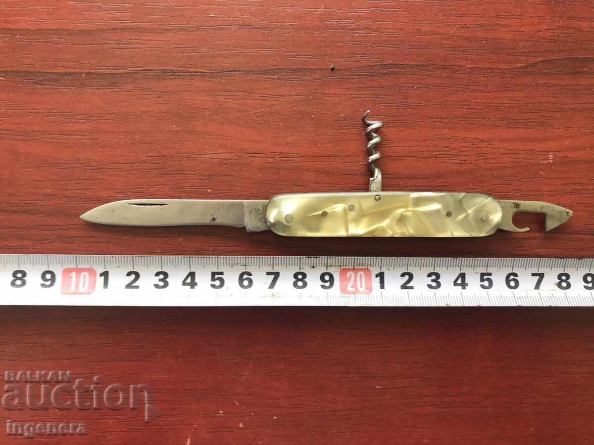 FOLDING KNIFE, OLD BLADE, WOODEN HANDLE with price 48.00 BGN | € 24.54 FOLDING KNIFE, OLD BLADE, WOODEN HANDLE with price 48.00 BGN | € 24.54