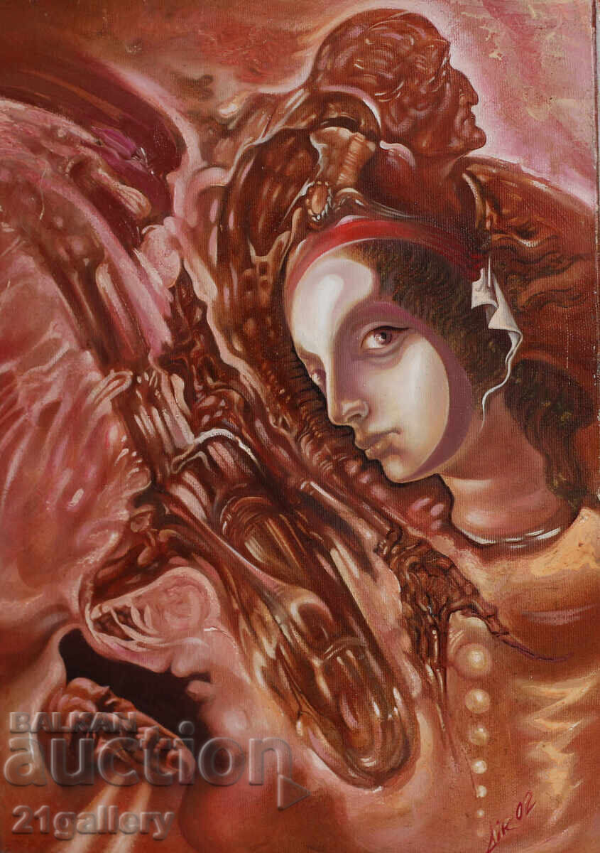 Abstraction, oil paints, signed 2002. with price 500.00 BGN | € 255.65 Abstraction, oil paints, signed 2002. with price 500.00 BGN | € 255.65