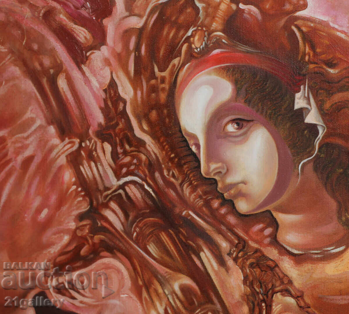 Abstraction, oil paints, signed 2002. - 5 Abstraction, oil paints, signed 2002. - 5