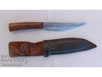 Finnish hunting knife with original leather sheath