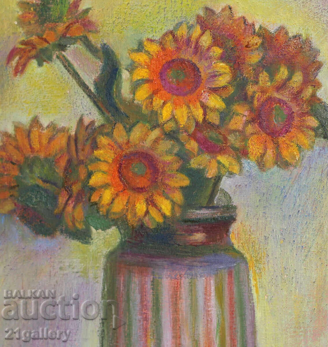 Ελκα Ναϊντένοβα (1932 – 2016) Νεκρή φύση με βάζο και λουλούδια - 5 Ελκα Ναϊντένοβα (1932 – 2016) Νεκρή φύση με βάζο και λουλούδια - 5