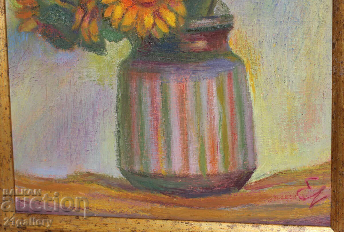 Ελκα Ναϊντένοβα (1932 – 2016) Νεκρή φύση με βάζο και λουλούδια - 6 Ελκα Ναϊντένοβα (1932 – 2016) Νεκρή φύση με βάζο και λουλούδια - 6