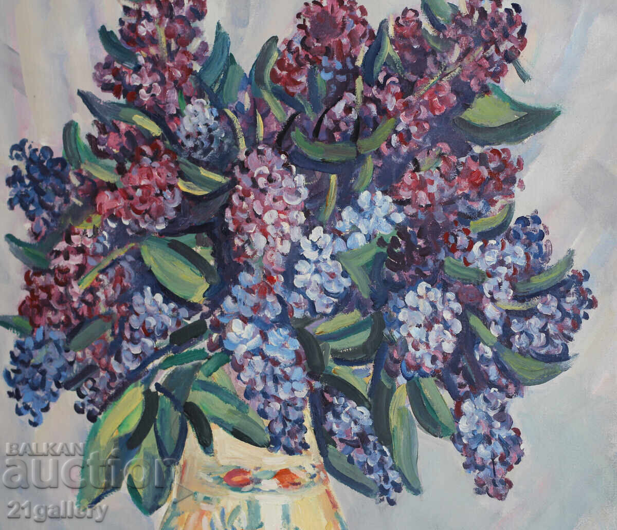 Prof. Stoyan Domuschiev (1935-2021) Still Life with Lilacs - 5 Prof. Stoyan Domuschiev (1935-2021) Still Life with Lilacs - 5