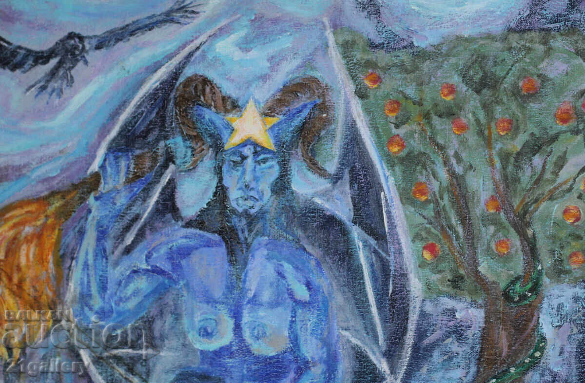 Delivery of Abstract composition, oil paints, signed / Italy Delivery of Abstract composition, oil paints, signed / Italy