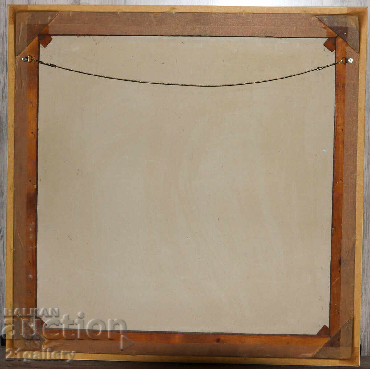 Abstract figurative composition, oil paints, signed 98. - 7 Abstract figurative composition, oil paints, signed 98. - 7