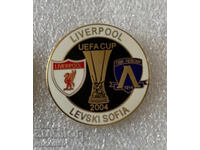 Значка футбол Левски София Liverpool UEFA cup 2004