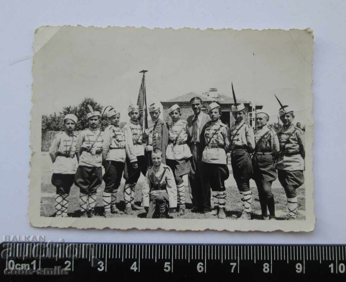 Delivery of Plovdiv 1937 old photo Plovdiv heroes in uniforms Delivery of Plovdiv 1937 old photo Plovdiv heroes in uniforms