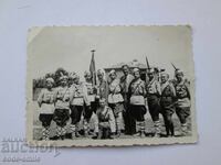 Plovdiv 1937 veche fotografie Plovdiv eroi în uniformă