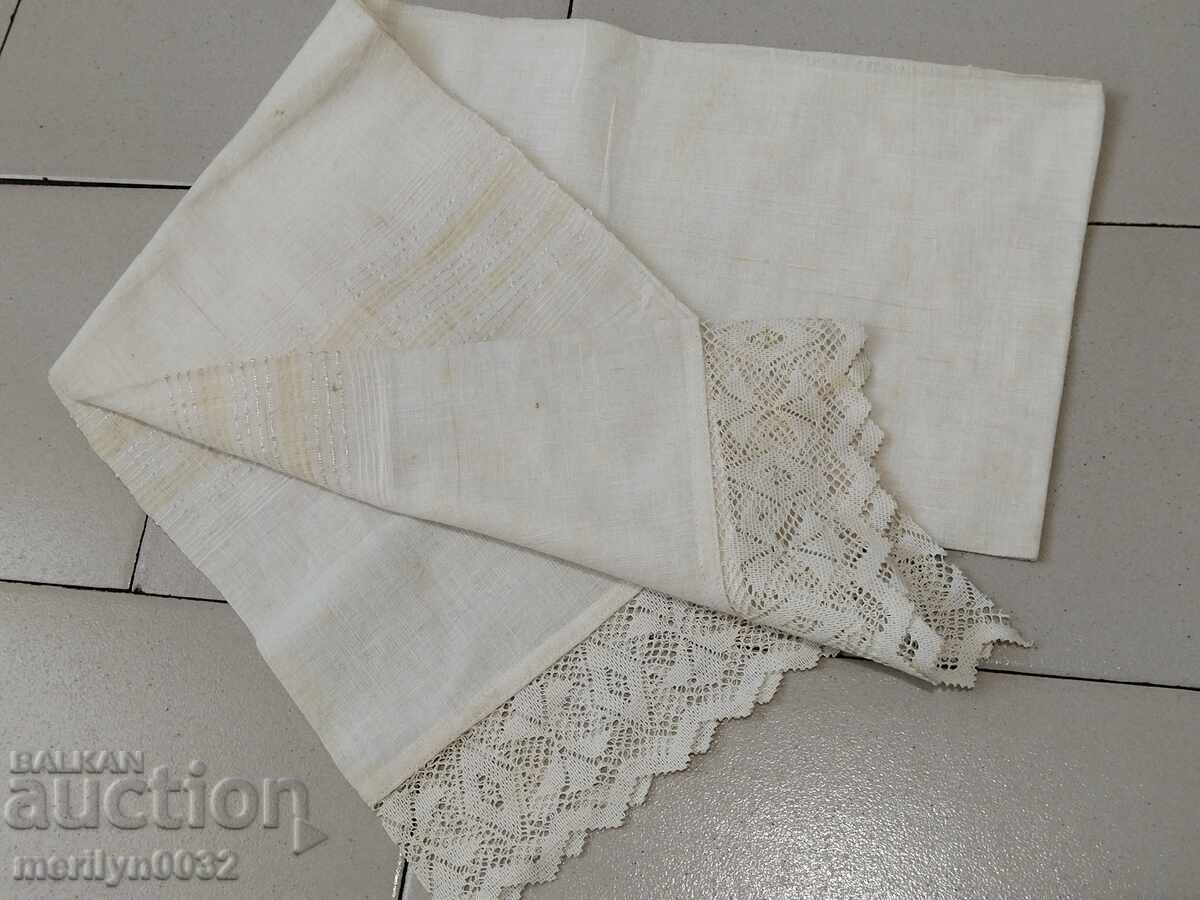 Old hand-woven kenar lace cloth with price 57.00 BGN | € 29.14 Old hand-woven kenar lace cloth with price 57.00 BGN | € 29.14