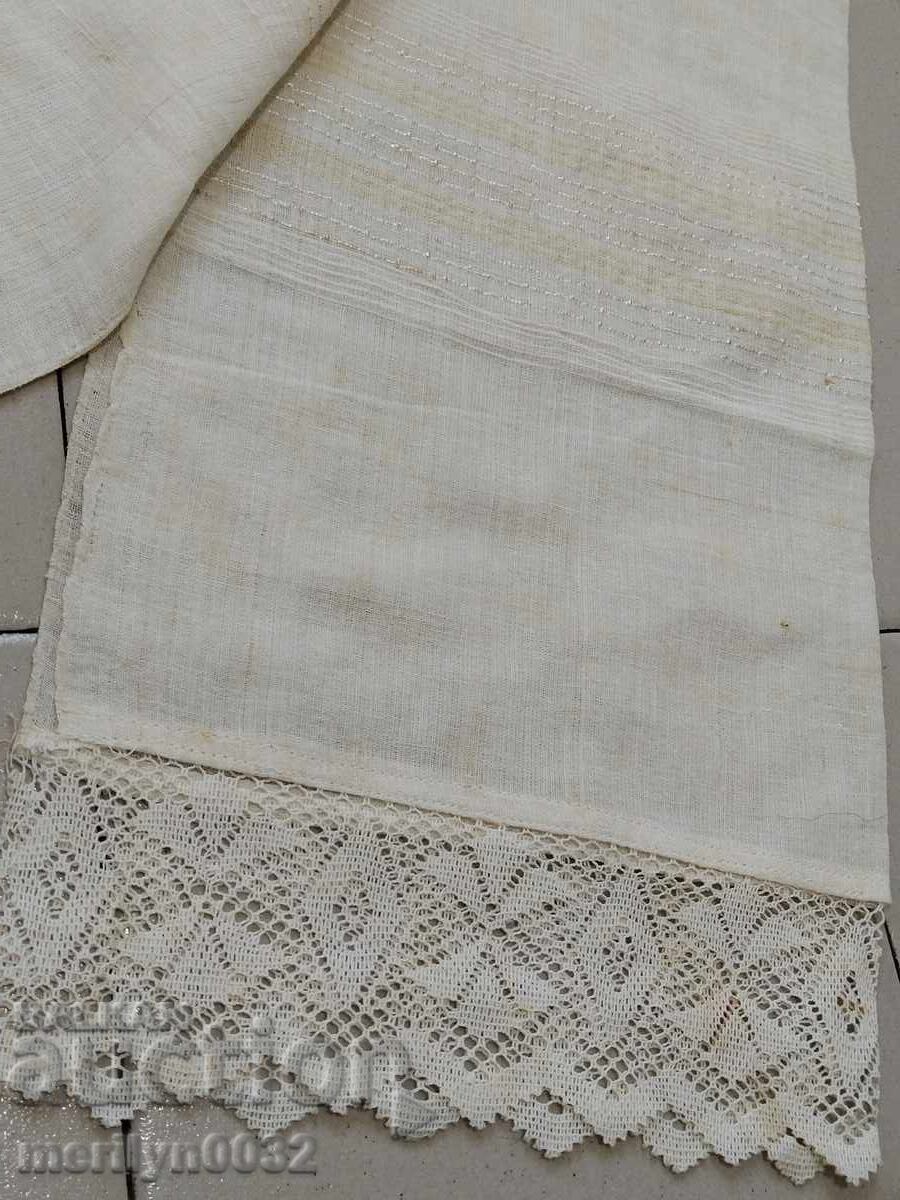 Old hand-woven kenar lace cloth - 6 Old hand-woven kenar lace cloth - 6