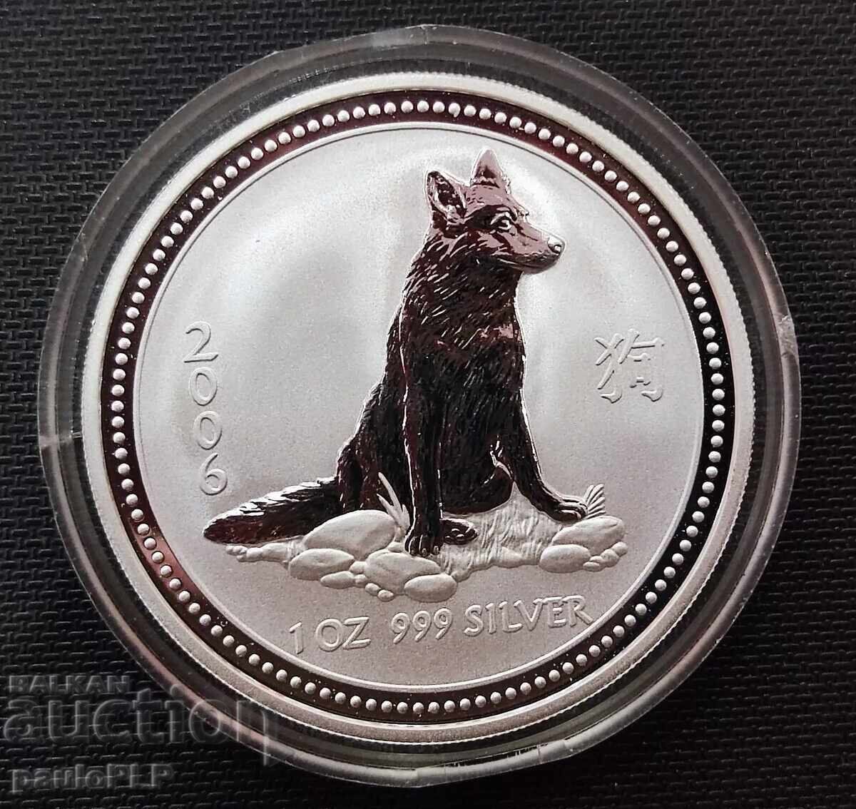 1 oz SILVER 2006 - LUNAR 1 - AUSTRALIA - -UNC