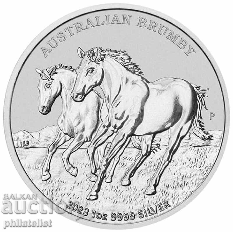 Australia 2023 – 1 dolar - Australian Brumby 1 OZ , PM